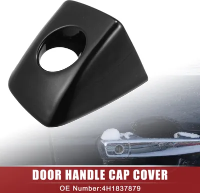 Image de Avant Gauche Porte Poignée Capuchon Couvercle pour Audi - 1 pcs Noir