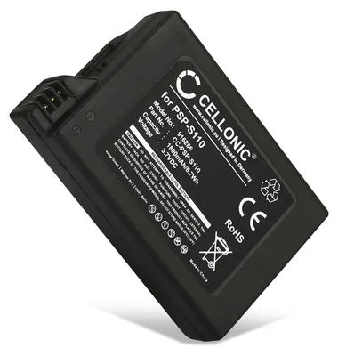 Immagine prodotto di CELLONIC 1x Batteria per Consolle giochi Compatibile con Sony PSP Slim & Lite 2, PSP Slim & Lite 3, PSP-S110 – (1800mAh, 3.7V)