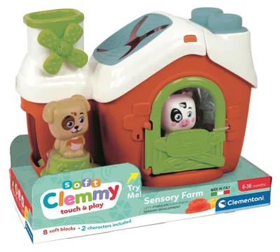 Productafbeelding van Clemmy Sensory Farm Sorter Hond & Koe Clementoni 17993