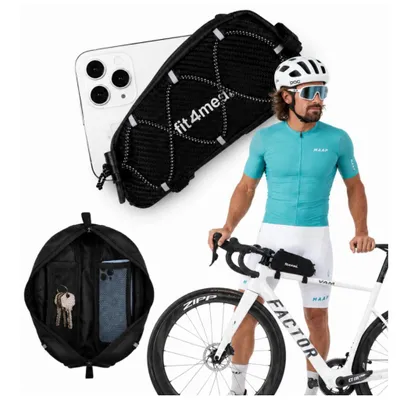 Image de FIT4MED | Sacoche de vélo - Noir - 22 X 10 X 5,5 Cm - Imperméable - Réfléchissant - 1 L