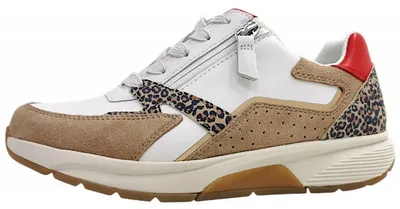 Image de Gabor : Chaussures plates à lacets, style sportif, couleur blanche, pour le quotidien