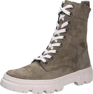 Produktbild von Paul Green Super Soft Schnürboots - Grün Nubukleder Größe: 37 Normal