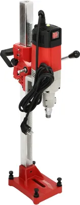 Produktbild von Kernbohrmaschine - Diamant - Leistung 2300 W - Drehzahl 740 U/min - Bohr-Ø bis 165 mm - M22 Spindel - Mit Bohrständer - Rot/Schwarz