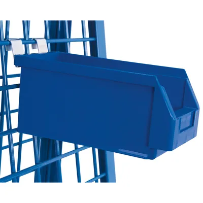 Produktbild von VARIOfit Materialkiste, blau 140x290x130mm für Werkstückwagen