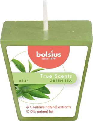 Produktbild von Bolsius Aromatic 2.0 Votiv-Duftkerze 48mm, Grüner Tee