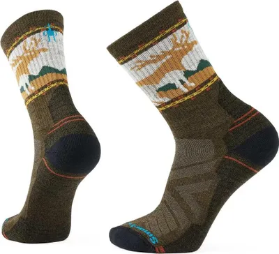 Immagine prodotto di Smartwool Herren Light Cushion Mountain Moose Wandersocken oliva militare 42-45