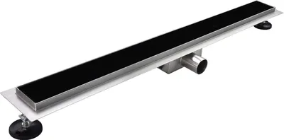 Produktbild von Aloni Duschrinne Schwarz Glas 100cm