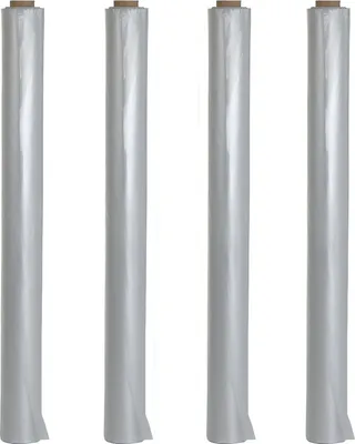 Produktbild von 4 Rollen Baufolie Typ200 transparent je 4m x 25m