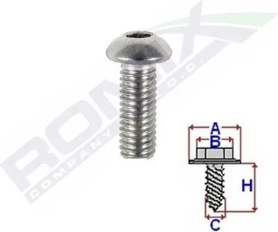 Produktbild von ROMIX Schraube C70536 8mm 13.9mm 20mm