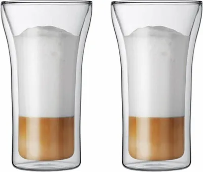 Immagine prodotto di Bodum ASSAM 2 pezzi in vetro a doppia parete, 0,2 l, trasparente