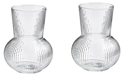 Produktbild von 2 x Vase Pådrag, klares Glas, 17 cm