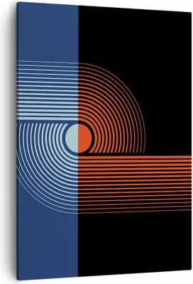 Produktbild von Bild auf Leinwand - Leinwandbild - Einteilig - Abstraktion Moderne Minimalismus - 50x70cm - Wand Bild - Wandbilder - Leinwanddruck - Wanddekoration - Leinwand bilder - Wandbild - PA50x70-4520