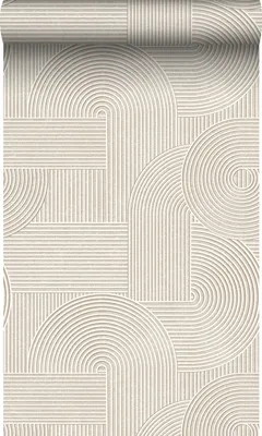 Produktbild von Origin Wallcoverings Tapete 3D-Muster Grau 53 cm x 10.05 m