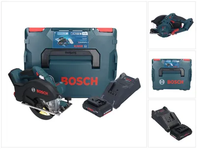 Zdjęcie produktu dla Bosch GKM 18V-50 Professional akumulatorowa pilarka tarczowa do metalu 18 V 136 mm bezszczotkowa + 1x akumulator ProCORE 4,0 Ah + ładowarka + L-Boxx