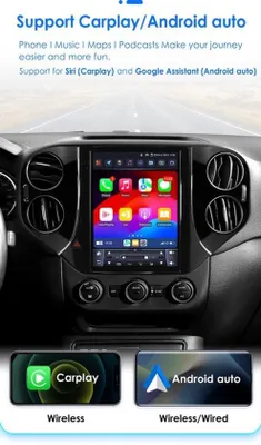 Productafbeelding van Autoradio Met Navigatie - 9.7 Inch Touchscreen - Voor Volkswagen Tiguan - Android 12 - Carplay