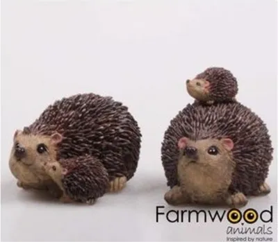 Produktbild von Farmwood Animals Gartenbild Hedgehog mit Kind 10x7x8 cm