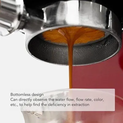 Obrázok produktu pre Profesionálny portafilter s dvojitými uškami, drevenou rukoväťou, klasický