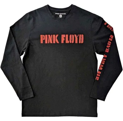 Obrázek produktu pro Pink Floyd Animals B&W Back & Sleeve Print Tričko s dlouhým rukávem Black L