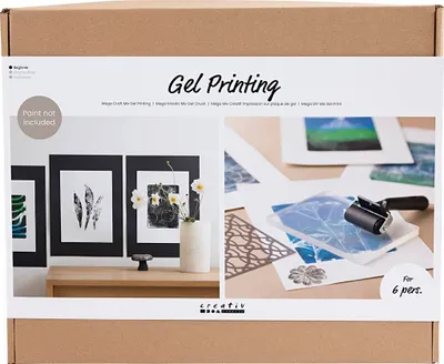 Produktbild von Creativ Company Mega Kreativbox Gelprinten Bastelset für Kinder