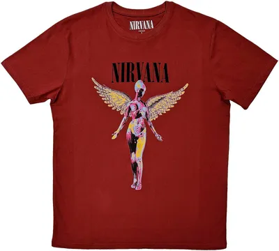 Image de Nirvana - "In Utero" T-Shirt pour homme/femme unie RO5919 (XL) (Rouge)