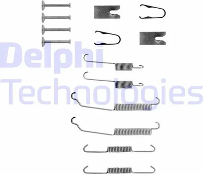 Produktbild von DELPHI Zubehörsatz Bremsbacken LY1257 Hinten passend für MERCEDES-BENZ Stufenheck (W124)