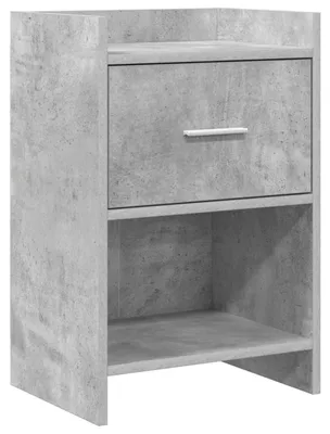 Produktbild von Nachttische Betongrau 40 x 30 x 60 cm Holzwerkstoff