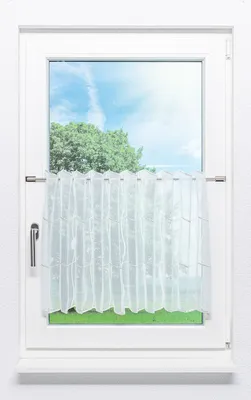 Produktbild von Lysel Scheibengardine Quadro (BxH) 150cm * 50cm weiß