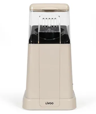 Popcornmaschine 1200 W, 100 g, Überhitzungsschutz, Crème