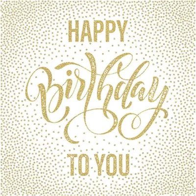 Produktbild von Happy Birthday To You Gold Servietten 33x33cm 20St