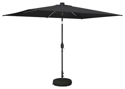 Obrázok produktu pre Záhradný slnečník vidaXL s LED osvetlením a podstavcom, 200 x 300 cm