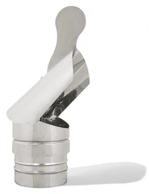 Immagine prodotto di Fumaiolo tondo in acciaio inox resistente e di alta qualità ideale per riscaldamento e ventilazione - Ø 25 cm