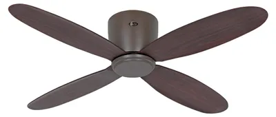 Obrázok produktu pre CasaFan ECO PLANO II 132 BZ-NB WiFi Flügel Nussbaum Deckenventilator Bronze mit