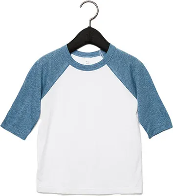 Produktbild von Canvas Toddler 3/4 Sleeve Baseball Tee
