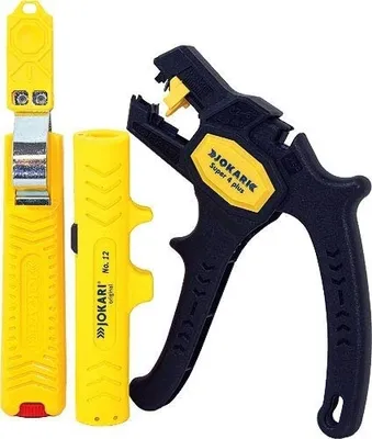 Immagine prodotto di Jokari Kabelverarbeitungs-Set + Kabelmesser Kabel-Entmanteler und Abisolierzange