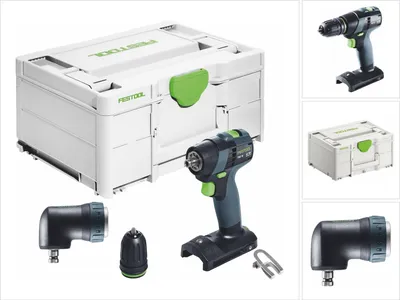 Image de Festool TXS 18-Basic Perceuse-visseuse sans fil 18 V 40 Nm Brushless + tête angulaire + Systainer - sans batterie, sans chargeur