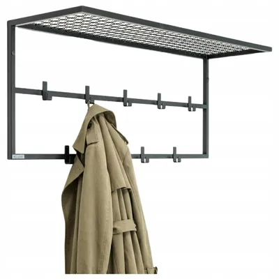 Produktbild von Wandgärtner Für Den Flur Zum Aufhängen Von Kleidung Und Jacken Im Loft-Stil Aus Metall