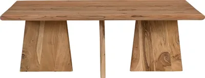 Produktbild von SIT Möbel Couchtisch 130 x 70 cm | rechteckig | Akazie massiv, naturfarben | B 130 x T 70 x H 45 cm | 14680-01 | Serie WAVE
