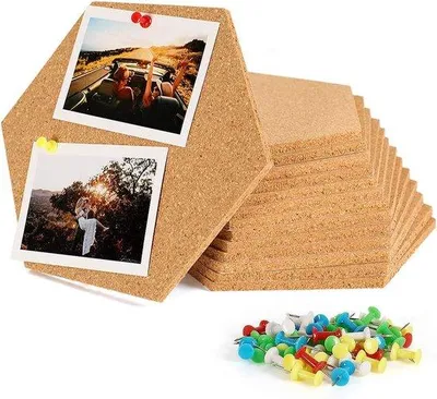 Produktbild von Famanu Korkboard – hochwertige Qualität – Büro – Schule – nachhaltig 20 x 17,5 x 0,5 cm; 790 Gramm