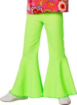 Produktbild von 70's Hippie/Disco Broek Kind Neongroen 116