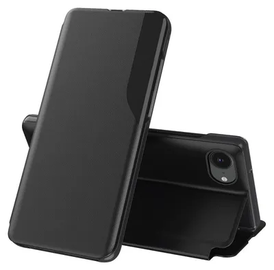 Produktbild von Handyhülle für Apple iPhone 16e Flip Schutz Hülle mit Side Window View Schwarz