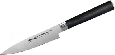 Immagine prodotto di Coltello multiuso Samura MO-V 5" - Coltello da cucina in acciaio giapponese per tagli di precisione e preparazione versatile degli alimenti
