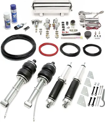 Zdjęcie produktu dla Zawieszenie pneumatyczne TA Technix + kompresor Viair Airride srebrny do Audi 100 C1 F104