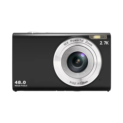 Imagen del producto de Cámara digital mini AIORBER, con pantalla de 2,88 pulgadas, zoom digital de 16x, ideal para niños, dimensiones: 9,4 x 2,3 x 5,8 cm, color
