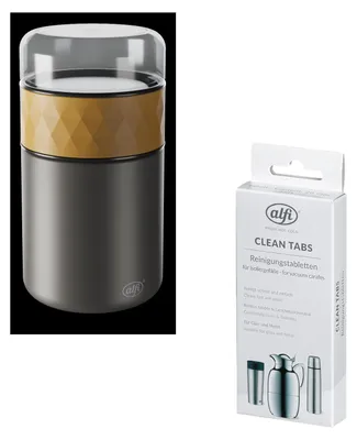 Zdjęcie produktu dla alfi ENDLESS FOOD MUG Thermobecher – Vorteilsset mit Reinigungsbürste CLEAN FIX 30 cm + CLEAN TABS (20 Stück)
