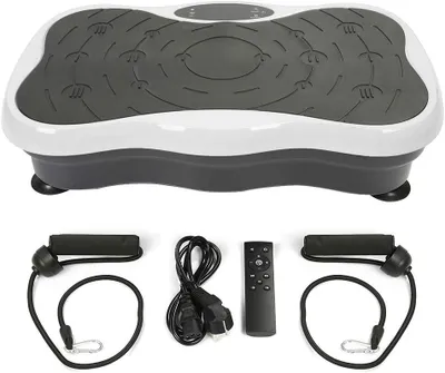 Image de Plateforme d'entraînement fitness - Appareil de musculation - Entraînement à domicile - Avec haut-parleurs Bluetooth - Capacité maximale : 120 kg - Noir