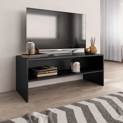 Productafbeelding van Living Store TV-kast, zwart, 100x40x40 cm, houtvezel
