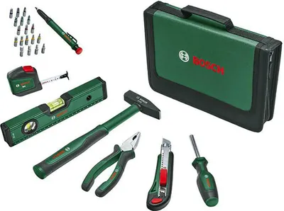 Produktbild von Bosch 1 600 A02 75J, Normale Zangen, Schwarz, Grün, 25 Werkzeug