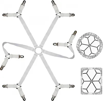 Produktbild von Bettlakenspanner Elastische Verstellbare Bettlaken Verschlüsse