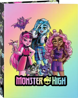 Zdjęcie produktu dla Segregator ringowy Monster High Creep czarny A4 26,5 x 33 x 4 cm