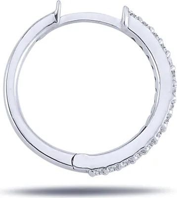Produktbild von Diamant Herren Creole Brillant-Schliff in 14 karat Weißgold